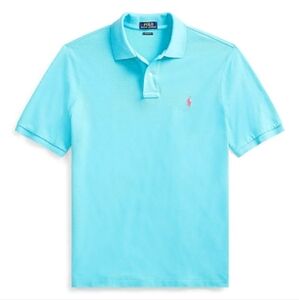 Polo by Ralph Lauren Men's Blue Cotton Polo Shirt Medium New